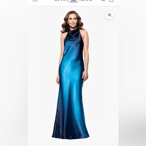 Betsy & Adam Women's Alina Ombré Satin Gown